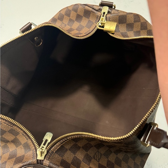 Louis Vuitton Keepall Bandouliere Bag Damier Ebene 45 - Picture 8 of 16